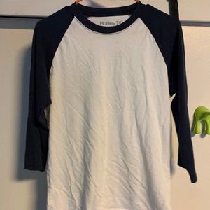 Hurley Baseball 3/4 Long Sleeve White